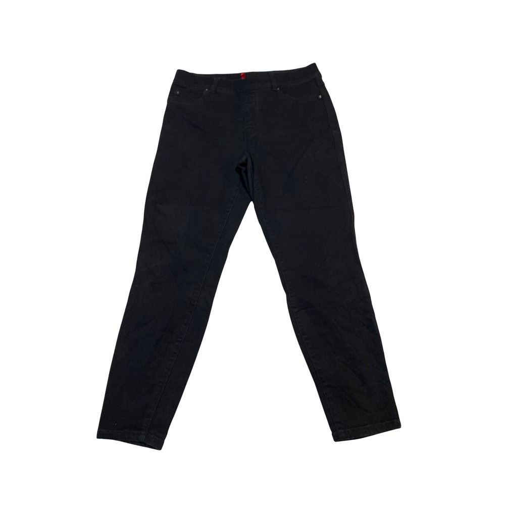 Spanx Jean-ish Ankle Leggings Black High Rise Pull On Denim Pants XL 20278R